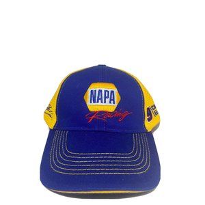 Chase Elliott NAPA Racing Hat Blue Yellow Signature Adjustable